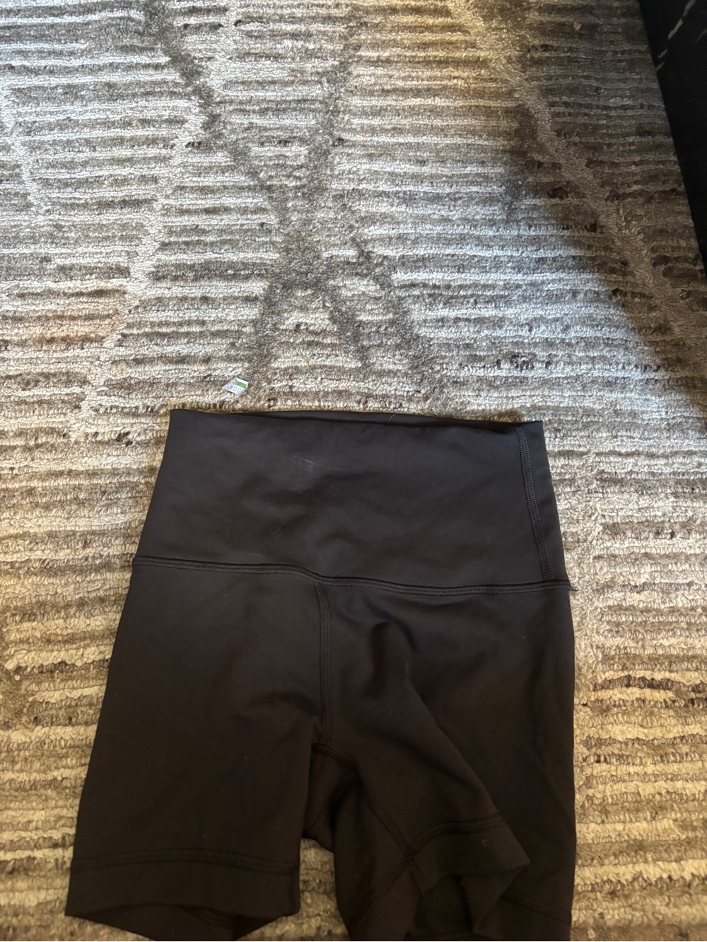 lululemon athletica Black High-Rise Athletic Bike Shorts